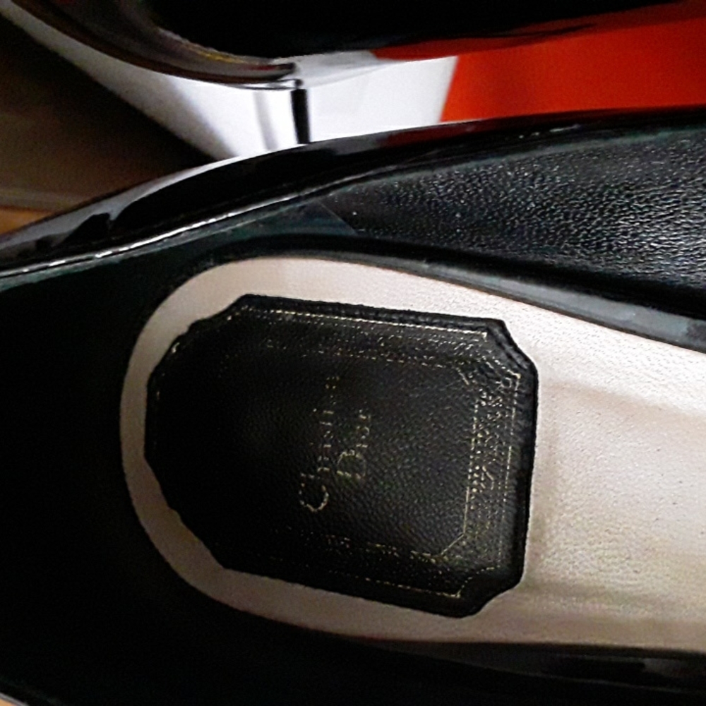 Christian Dior peeps 1.5" heels